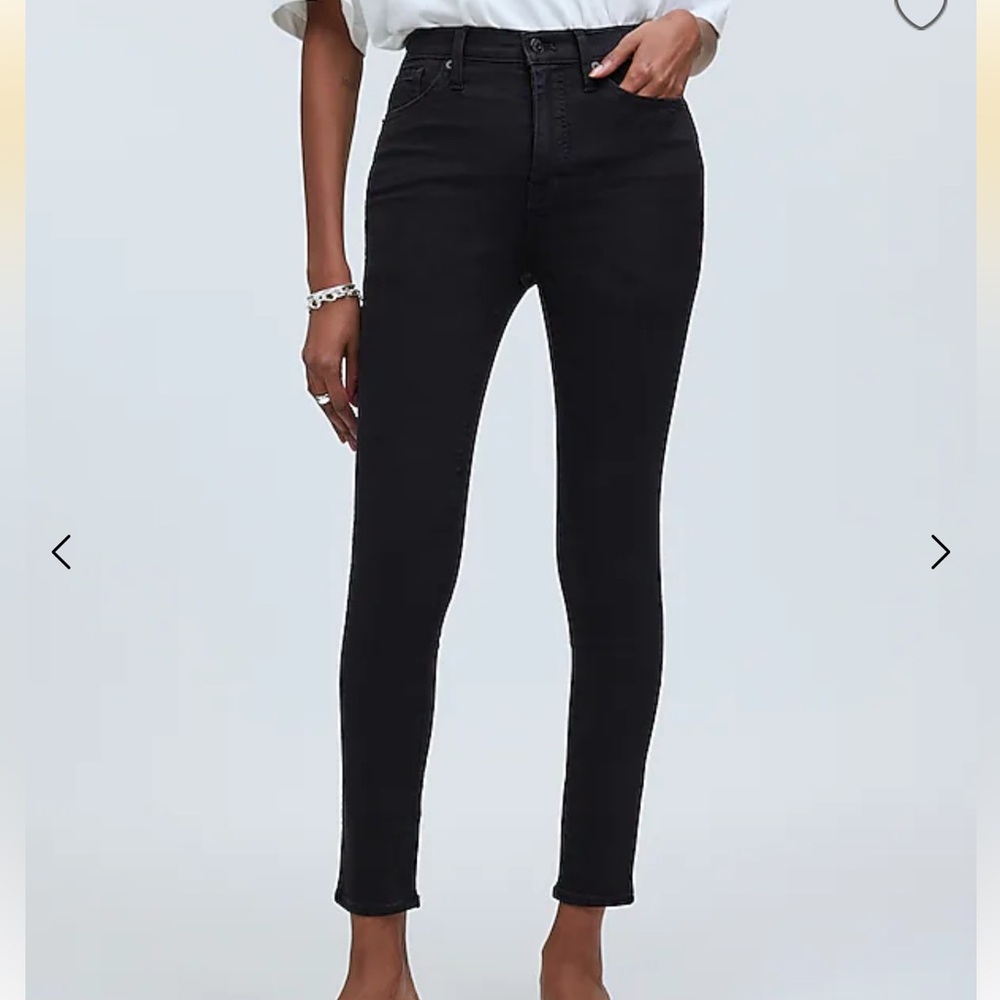 Madewell Black 10” High Rise Skinny Jeans